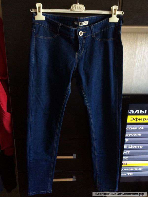 Джинсы-skinny на низкой талии 3 штуки (Bershka)