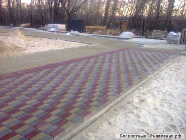 Укладка тротуарной плитки