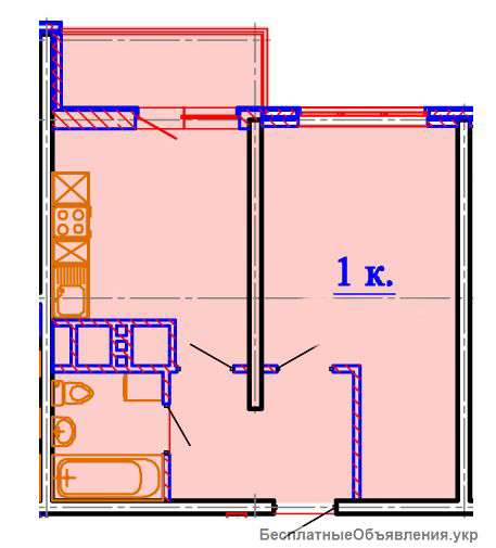 1 комн. в сданном доме в Одессе