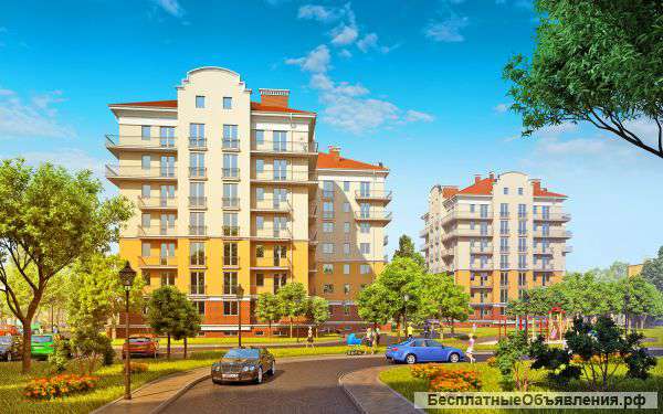 2-комнатная квартира, 58,87 кв. м