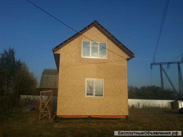 Участок с недостроенным домом ПМЖ