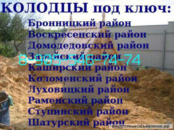 Колодцы ручная копка