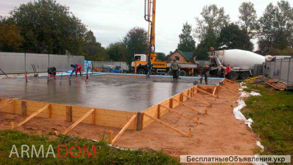 Фундамент для дома и здания под ключ