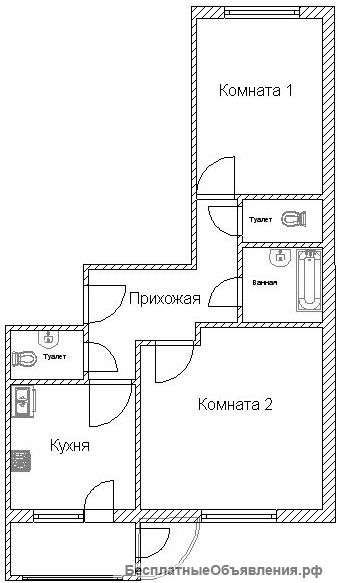Двухкомнатная квартира м Некрасовка