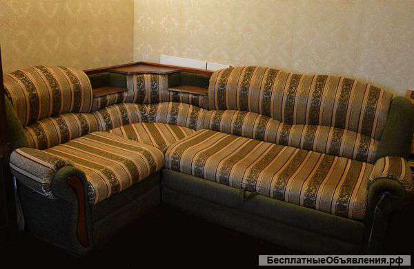 Угловой тканевый диван-бар 185х250 см