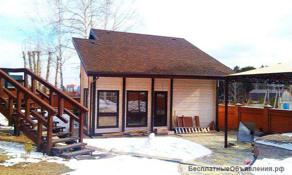 Построим загородный дом,баню,беседку из любого материала