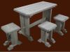 Комплект с табуретами