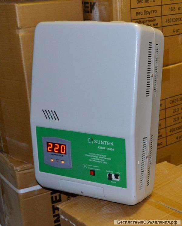 Стабилизатор напряжения релейного типа Suntek 16000 ВА