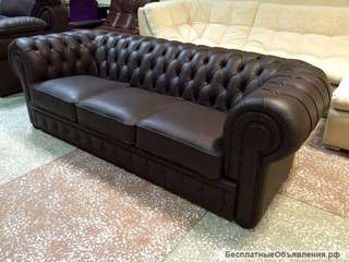 Кожаный диван Честер