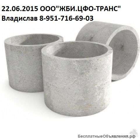 Кольца колодезные, Колодцы Унифицированные, Крышки Днища
