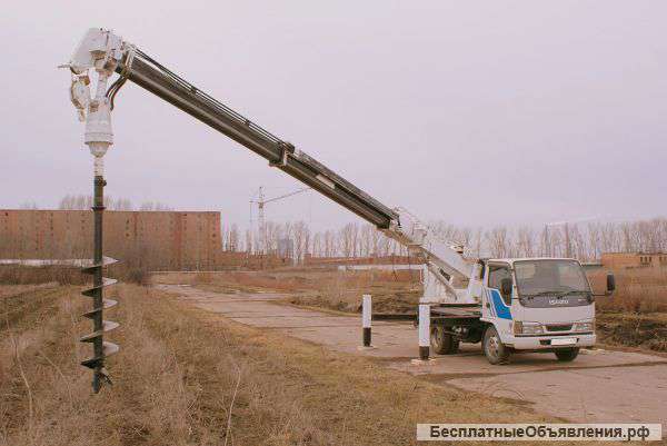 Ямобур в Тольятти, бурение, установка опор