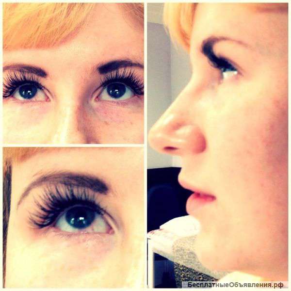 Наращивание ресниц на дому у мастера