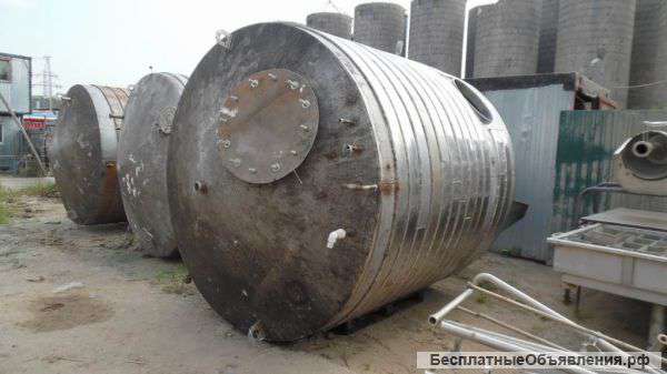 Объем -10 куб.м., емкости нержавеющие, с рубашкой