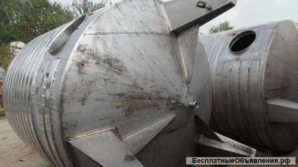 Объем -10 куб.м., емкости нержавеющие, с рубашкой