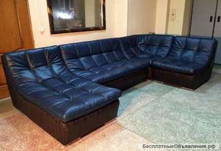 Новый кожаный модульный диван Ланкастер