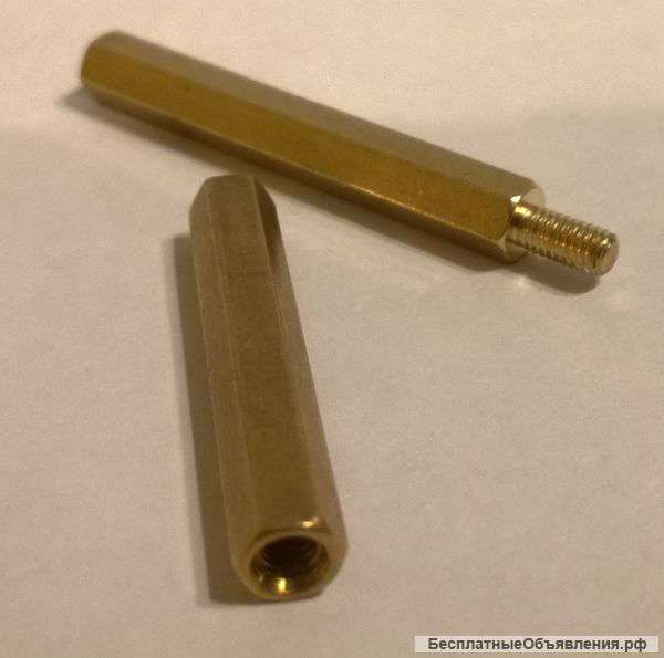 Стойки латунные и пластиковые для печатных плат