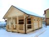 Монтаж домов бань из клееного бруса