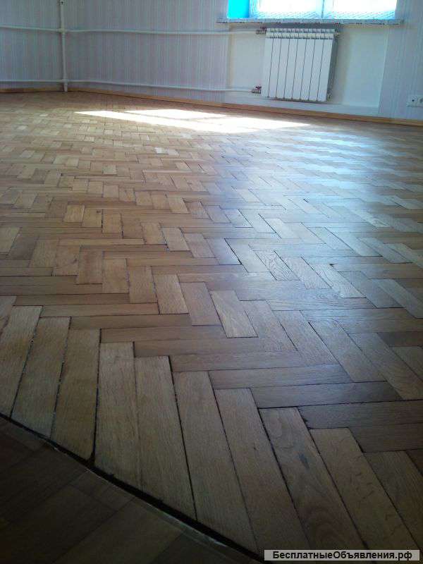 Циклевка пола+лакировка паркета