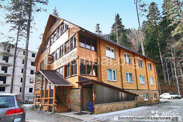 В КЧР на горно-лыжном курорте Домбай гостиница 600 кв.м. на земельном участке 10 соток.