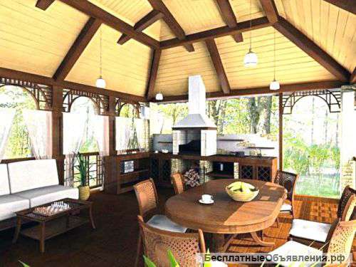 Беседки с мангалом