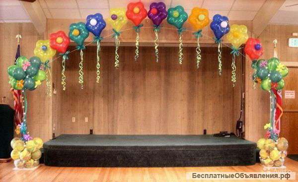 Оформление детских садов воздушными шариками