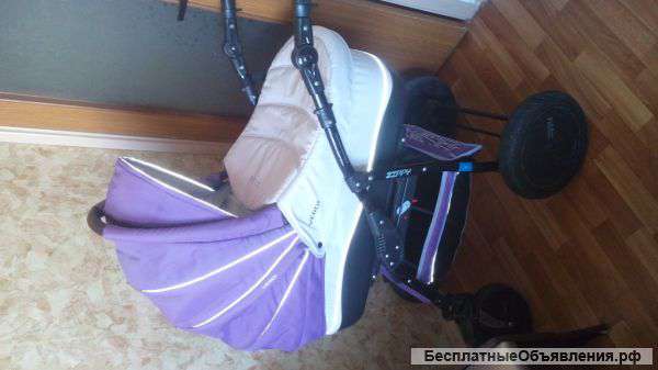 Коляска 2 в 1 zippy + мотоцикл + самокат
