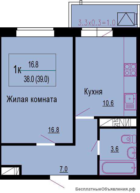 Квартира на ул. Гидростроителей