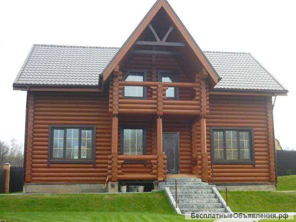 Оцилиндрованное бревно (Дома, Бани, Беседки)