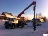 Шнековый ямобур с выносной,телескоп.стрелой