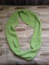 Зеленый шарф снуд ручной вязки