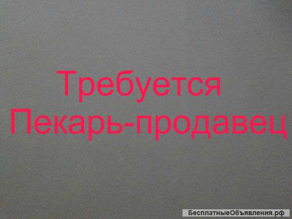 Требуется Пекарь-продавец в киоск горячего питания
