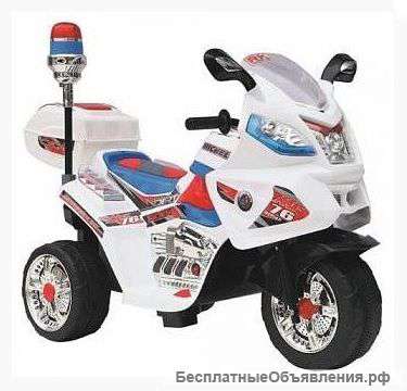 Мотоцикл на аккумуляторе белый М35