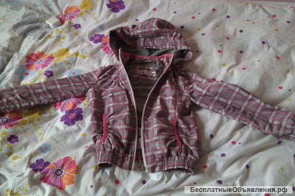 Куртка-ветровка для девочки 4-6 лет