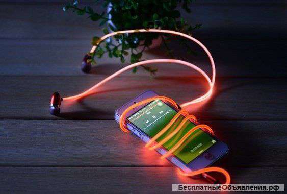 Уникальные светящиеся наушники glow