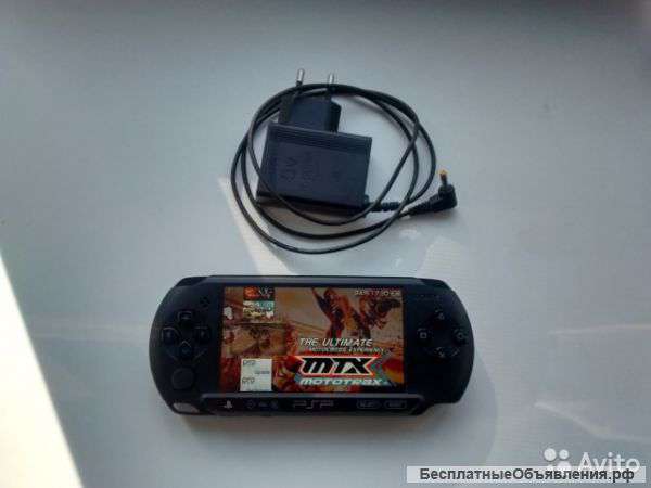 Приставка PSP Sony E1008 Black+ 5 игр в подарок