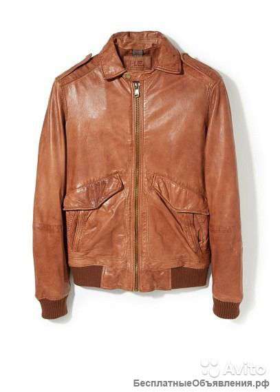 Хорошую настоящую кожаную куртку H.E.MANGO