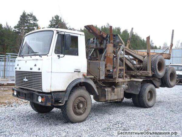 Лесовоз Маз с роспуском (самозатагивающийся)