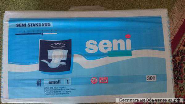 Памперсы Seni Standart , 1 размер