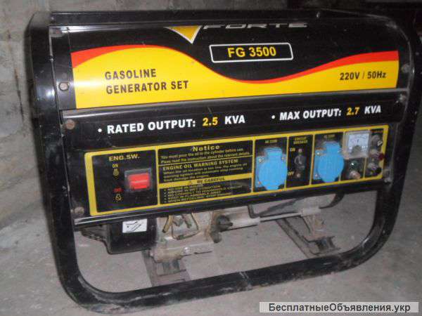 Бензогенератор FORTE 3500