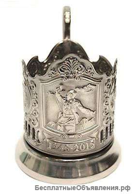 Подстаканник никелированный "Комбат"