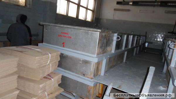 Ванны для посола сыра, объем 4 куб.м.