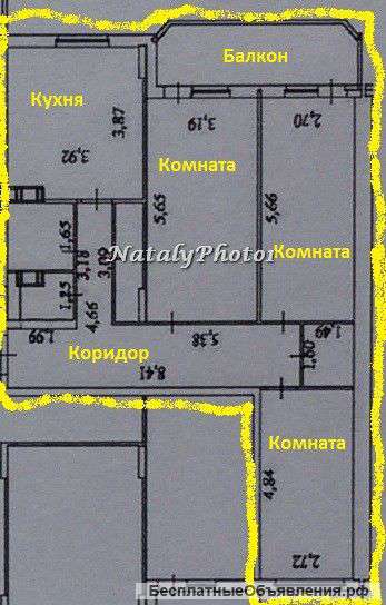 3-комнатную квартиру Звенигород Спортивная, 12 91м2