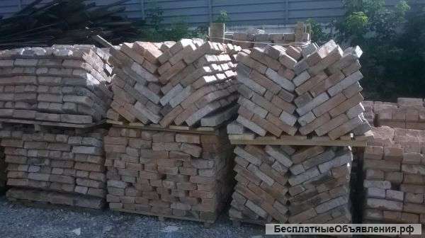 Кирпич б/у полнотелый на поддонах