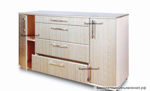 Комод Оскар с дверками мдф карамель