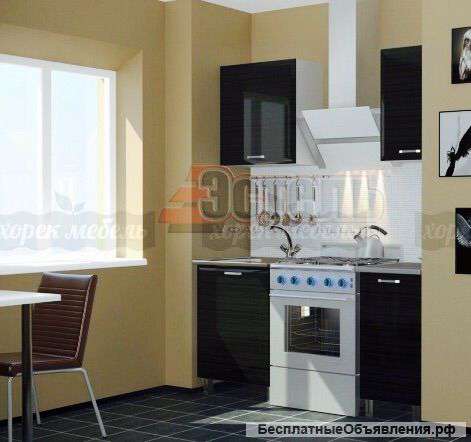 Кухня "Венге глянец" мдф 1.7 м. (на заказ