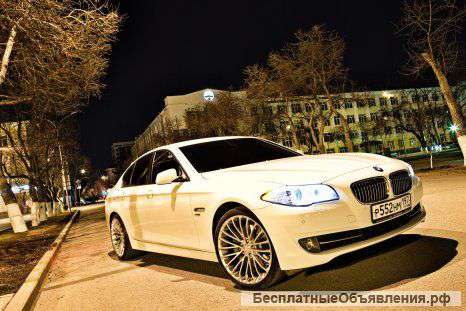 BMW 5 серия белый седан, 2011 г