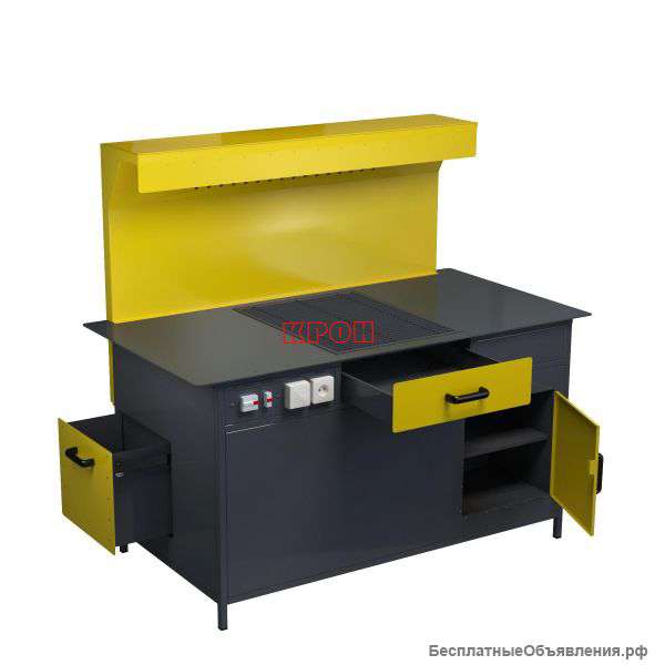 Стол сварщика с неподвижным выяжным каналом ССН-01