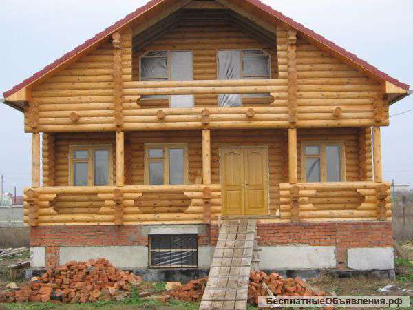 Строим дома из оцилиндрованного бревна