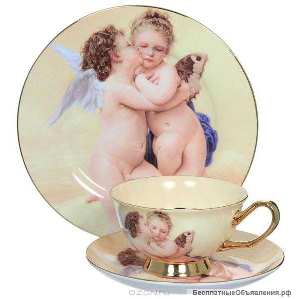 Чайный фарфоровый набор «Ангелочки» в подарочной упаковке, Великобритания