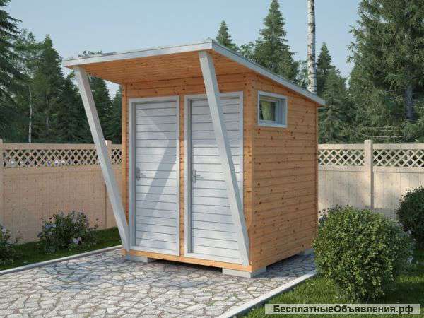 Дачную бытовку с душем и туалетом 2х2